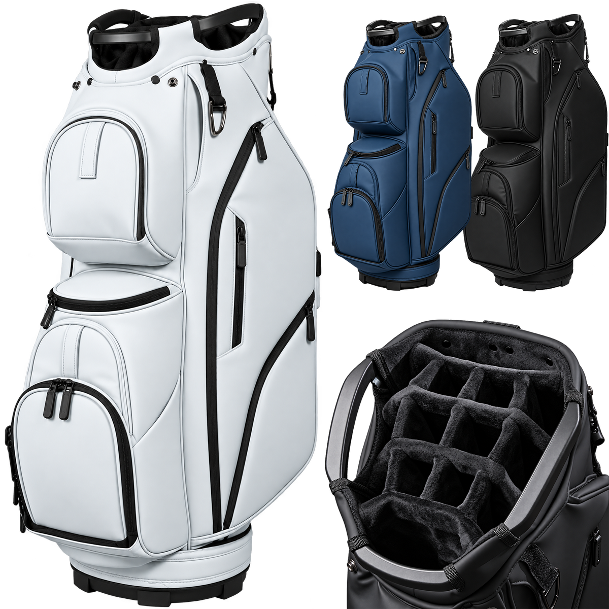 Leather Stand Bag - 14 Way Divider