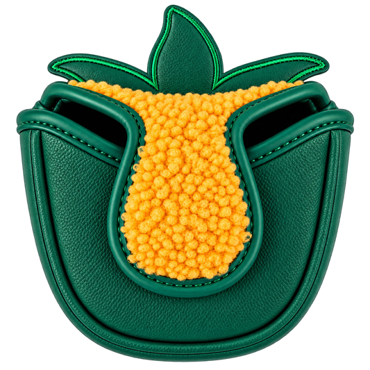 Pineapple Putter Head Cover – Green Edition, front view