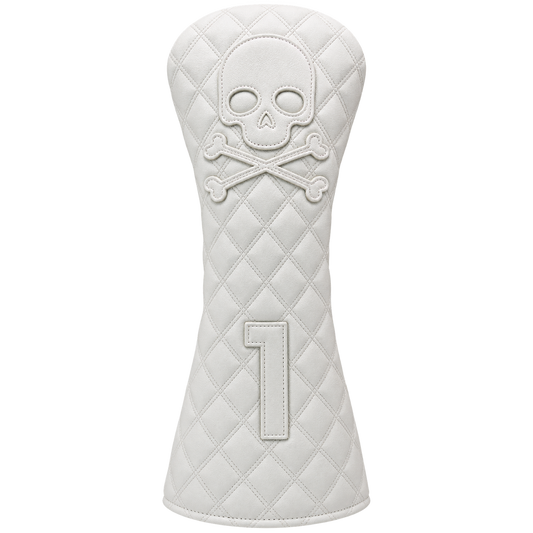 Skull Driver Head Cover - White Edition