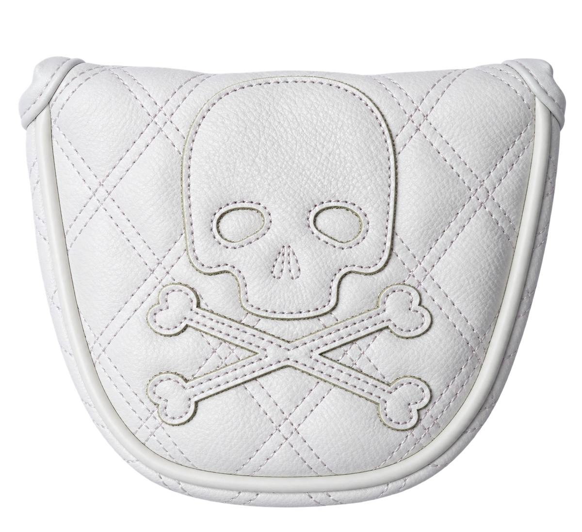 Skull & Crossbones Putter Head Cover – White Edition